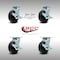 Service Caster 5 Inch SS Polyolefin Caster Set with Ball Bearings 4 Brake 2 Swivel Lock SCC SCC-SS30S520-POB-TLB-BSL-2-TLB-2 - alternate 2